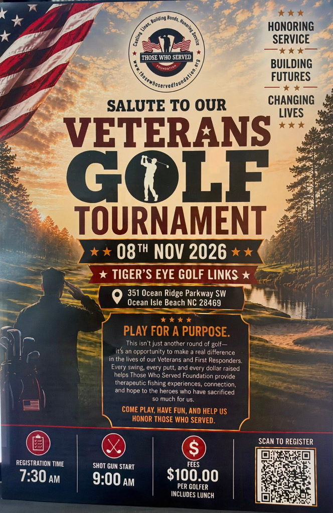Salute to Our Veterans Golf Tournament — event flyer